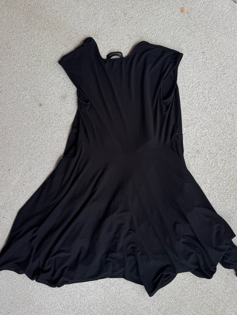 Vintage Black Wrap Mini Dress XS - Picture 5 of 7